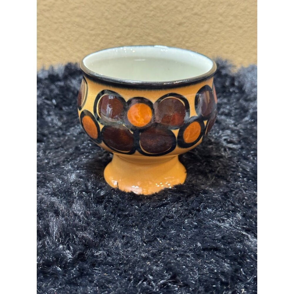 Vintage Arabia Finland Hand-Painted Ceramic  Sugar Bowl